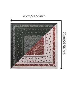 Pañuelo con patrón de paisley de gasa - Multicolor - Ver 4