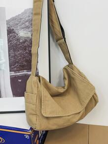 Túi Crossbody Nữ Có thể điều chỉnh được không giớ tính - Màu Khaki - Xem 3