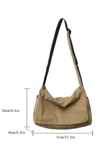 Túi Crossbody Nữ Có thể điều chỉnh được không giớ tính - Màu Khaki - Xem 4