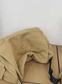 Túi Crossbody Nữ Có thể điều chỉnh được không giớ tính - Màu Khaki - Xem 5