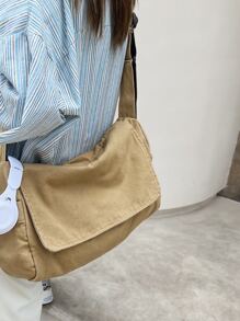 Túi Crossbody Nữ Có thể điều chỉnh được không giớ tính - Màu Khaki - Xem 6