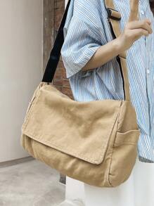 Túi Crossbody Nữ Có thể điều chỉnh được không giớ tính - Màu Khaki - Xem 7