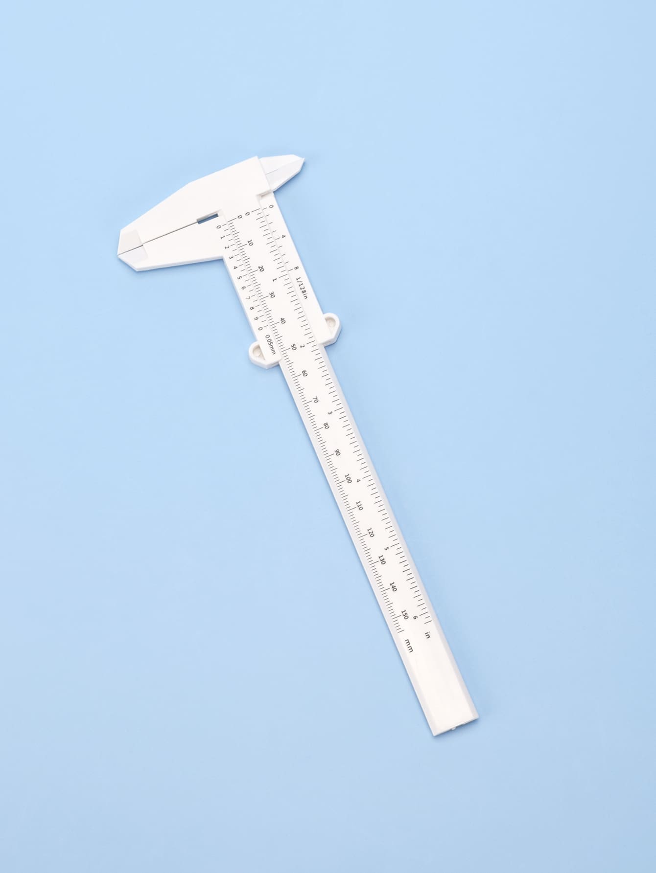 眉毛尺套件，1入組紋身眉毛模板尺，眉毛化妝測量對稱工具 - 白色 - 查看 1