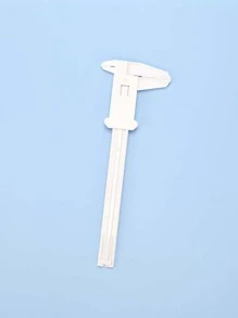 眉毛尺套件，1入組紋身眉毛模板尺，眉毛化妝測量對稱工具 - 白色 - 查看 2