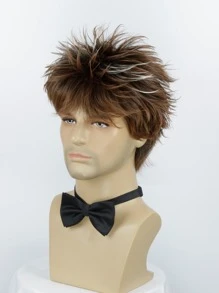 Hombres Peluca sintética corto recto - Multicolor - Ver 1