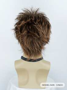 Hombres Peluca sintética corto recto - Multicolor - Ver 2