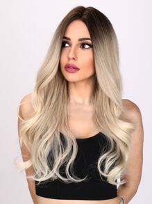 Peluca sintética largo rizado - Dorado - Ver 1