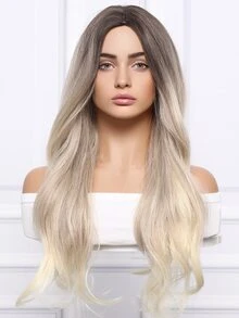 Peluca sintética largo rizado - Dorado - Ver 6