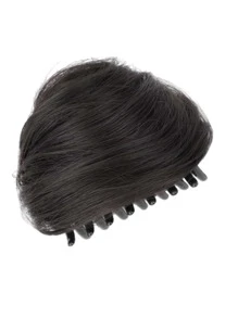 Short Synthetic Hair Bun - Black - View 1