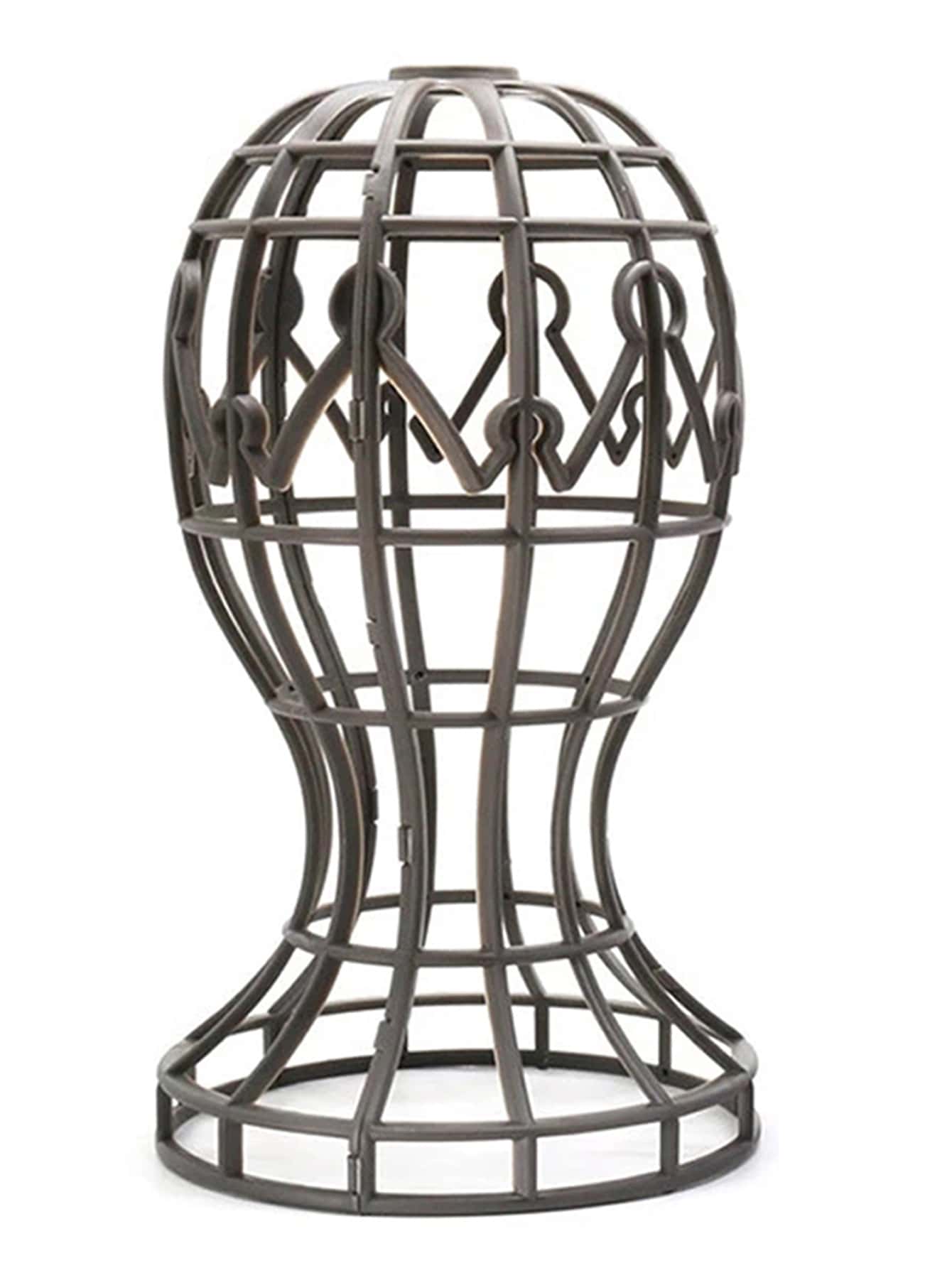 1 pieza estante de peluca - Negro - Ver 1