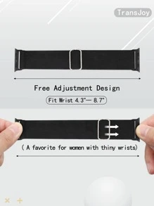 3 dây đeo đồng hồ có thể điều chỉnh bằng nylon đàn hồi Tương thích với Apple Watch 1-8 - Nhiều màu - Xem 4