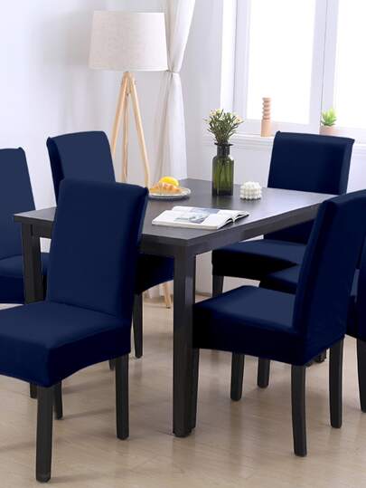 1szt Four Seasons Solid Color Elastyczny pokrowiec na krzesło, do jadalni, hotelu, ceremonii