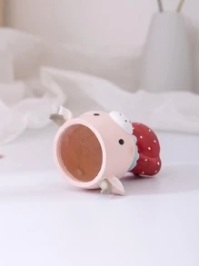 1pc Polyresin Flower Pot, Cute Cartoon Cattle Shaped Planter For Home - Multicolor - View 5