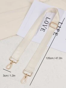 Tối giản Túi Dây Đeo Túi Phụ Kiện DIY Phụ Kiện Dây Đeo Vai Thay Thế Có Thể Điều Chỉnh Thời Trang Bền Đẹp - Màu be - Xem 3