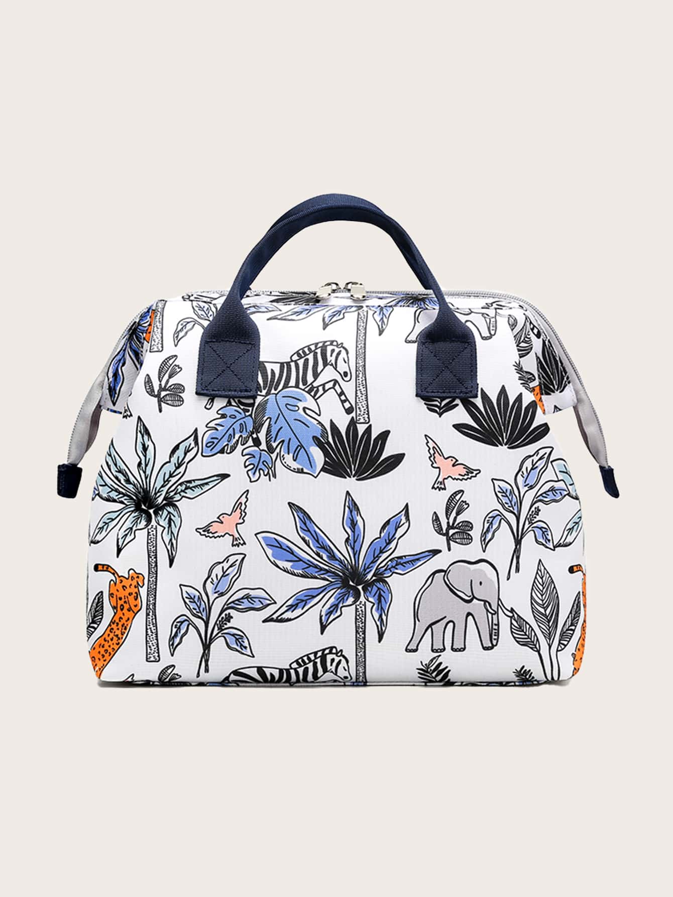 1入組大象和樹紋尿布包