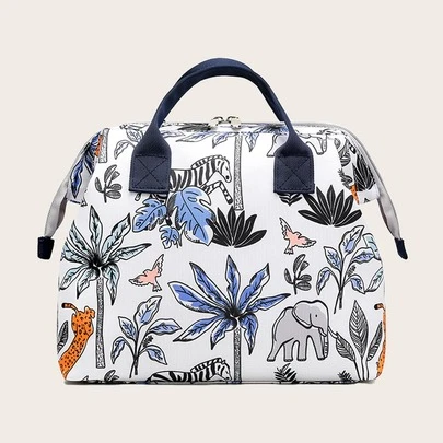 1入組大象和樹紋尿布包