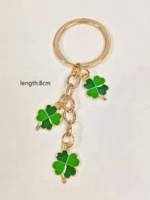 Llavero trébol de cuatro hojas accesorio - Multicolor - Ver 3