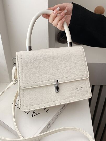 字母圖案翻蓋方包