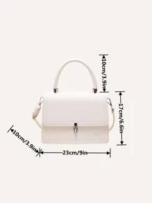 Túi đeo chéo Nữ Có thể điều chỉnh được Tay cầm Top - trắng - Xem 3