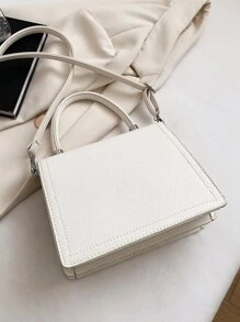 Túi đeo chéo Nữ Có thể điều chỉnh được Tay cầm Top - trắng - Xem 7