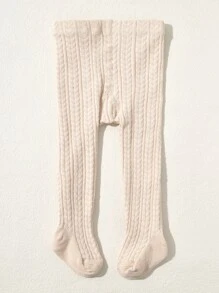 1 quần legging vải jersey trơn cho bé - Màu Khaki - Xem 2