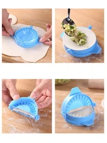 1入組PP餃子模具廚房用藍色擀麵皮模具 - 藍色 - 查看 4