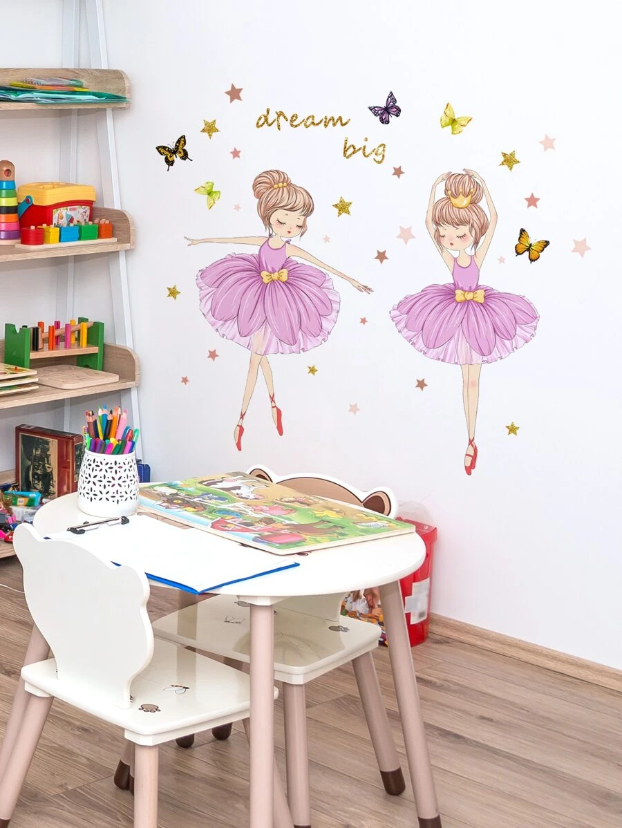 1pc Figure Graphic Wall Sticker - Multicolor - View 1