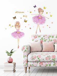 1pc Figure Graphic Wall Sticker - Multicolor - View 2