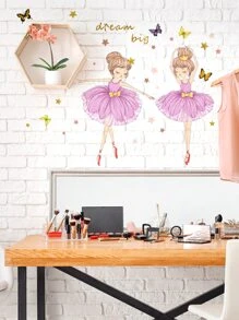 1pc Figure Graphic Wall Sticker - Multicolor - View 4