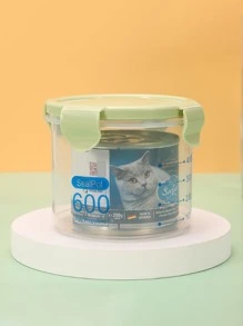 1 hộp đựng thức ăn cho thú cưng - màu xanh lá - Xem 1