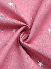 1 Máy Tính In Hình Ngôi Sao Polyester Bạc Dập Nổi Mất Điện Màn Che Cửa Sổ Cho Phòng Ngủ Phòng Khách, Trang Trí Lễ Hội - Hồng - Xem 5