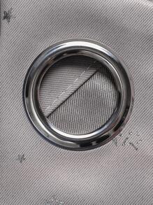 1pc Silver Printing Starry Polyester Blackout Curtain Panel For Bedroom And Living Room, Festive Use - Grey - View 5