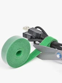1 Lazo de fijación de línea de datos de nailon, organizador de enchufe verde minimalista para el hogar - Verde - Ver 1