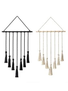 1 Tua Rua Trang Trí Treo Tường Với 20 Chiếc Kẹp Gỗ, Màn Hình Hiển Thị Ảnh Treo Tường Cho Trang Trí Nhà - màu đen - Xem 3