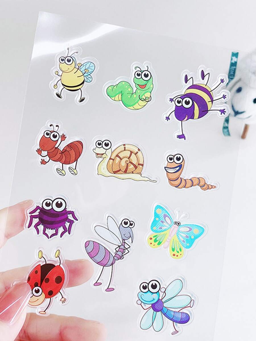 1 pieza Sello con estampado de dibujos animados - transparente - Ver 1