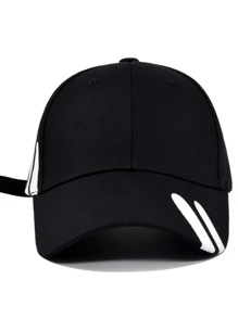 1入組女士字母圖案休閒棒球帽 - 黑色 - 查看 2