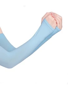 1 Cặp Áo Băng Nữ Dùng Dự Tiệc, Chống Nắng Và Đuổi Muỗi - Màu xanh lam - Xem 1