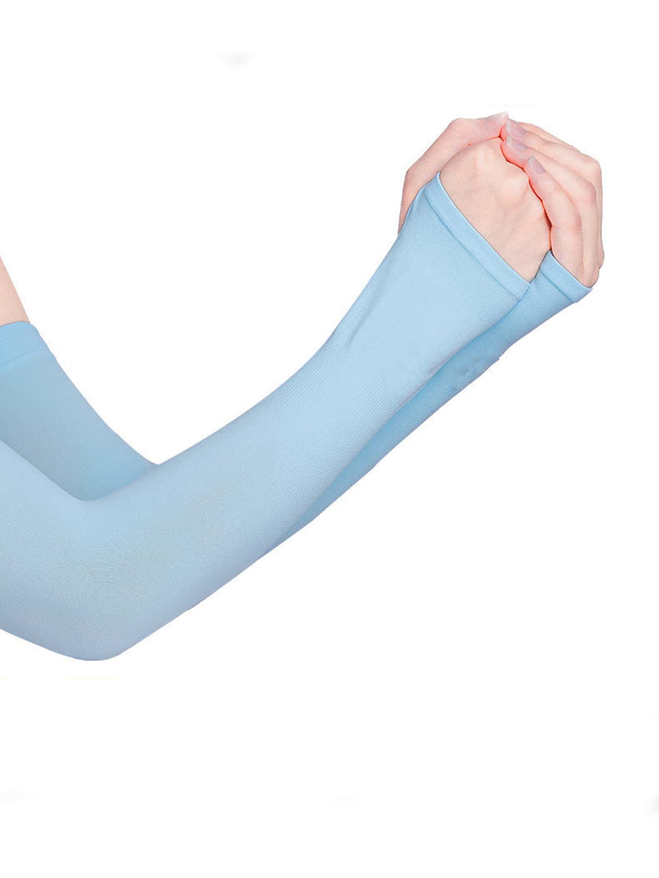 1 Cặp Áo Băng Nữ Dùng Dự Tiệc, Chống Nắng Và Đuổi Muỗi - Màu xanh lam - Xem 1