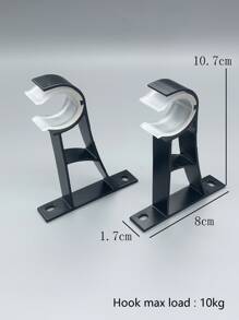 2 chiếc số nhà bằng hợp kim nhôm màu đen, đi kèm 4 vít lắp kiểu ngẫu nhiên - màu đen - Xem 2