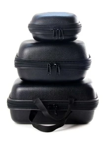 1pc Litchi Embossed Fishing Bag - Black - View 4