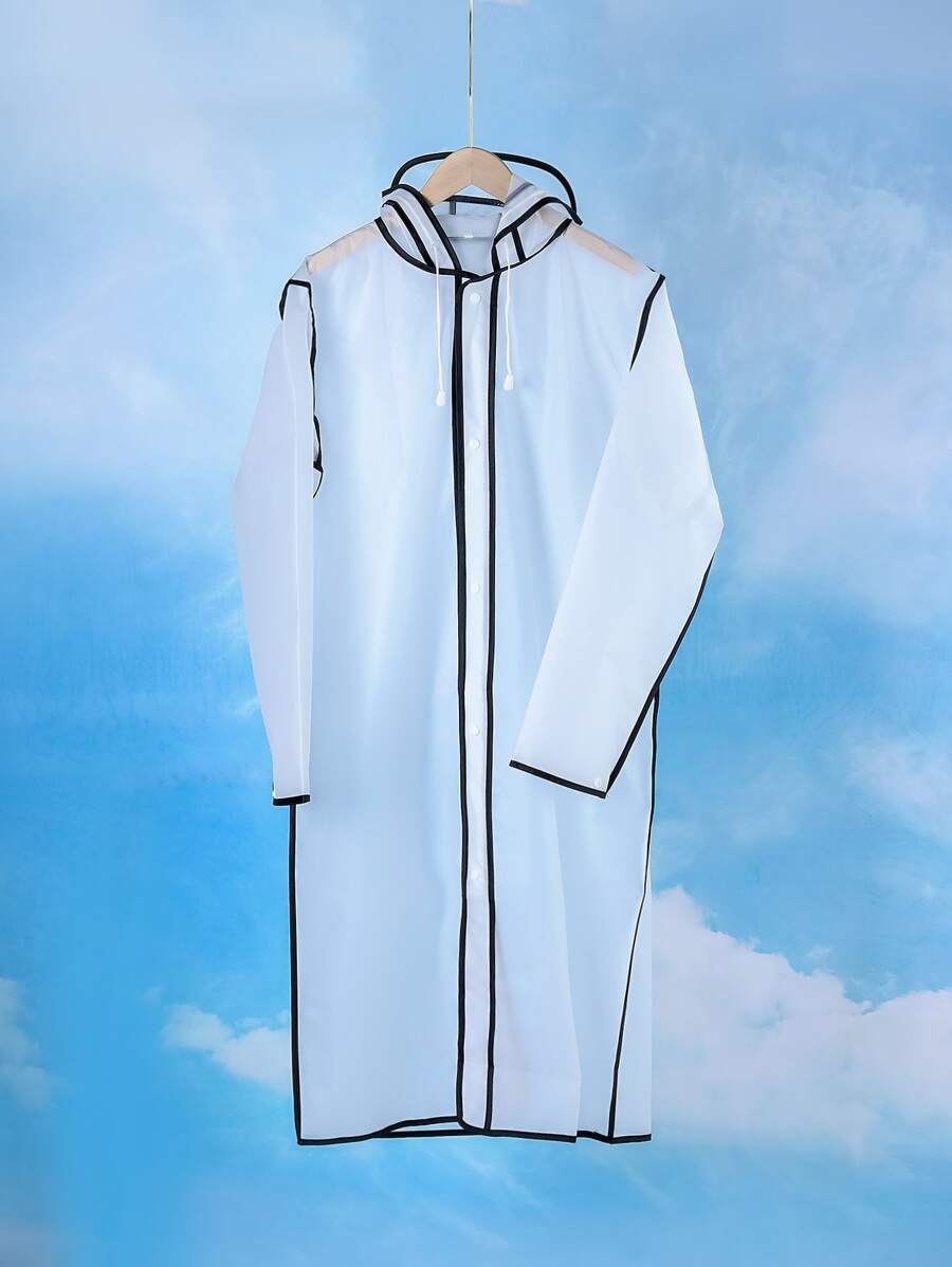 1pc Eva Stylish Raincoat - Multicolor - View 1