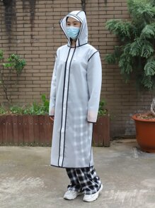 1pc Eva Stylish Raincoat - Multicolor - View 4