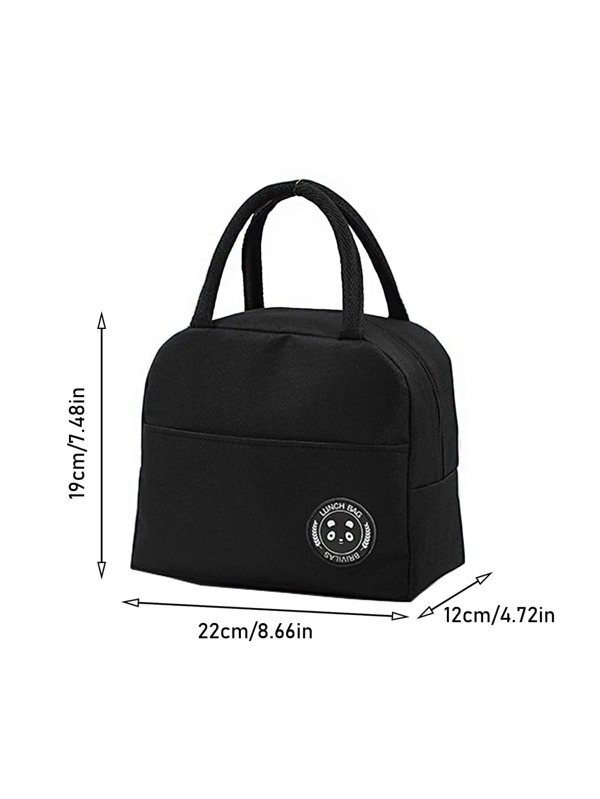 1pc Insulated Lunch Bag, Portable Large Capacity Waterproof Leakproof