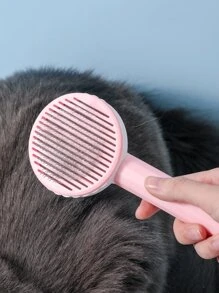 1pc Two Tone Pet Hair Comb - Multicolor - View 1