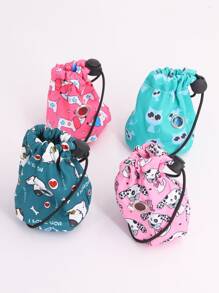 Supet 1入組卡通狗設計隨機寵物便便袋分配器 - 彩色 - 查看 2