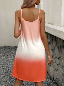 SHEIN VCAY Ombre Cami Dress - Multicolor - View 2