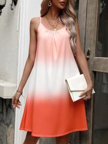 SHEIN VCAY Ombre Cami Dress - Multicolor - View 4