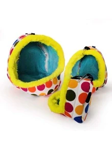 1隻鸚鵡、倉鼠、龍貓和松鼠巢，適合小動物，保暖 - 彩色 - 查看 5