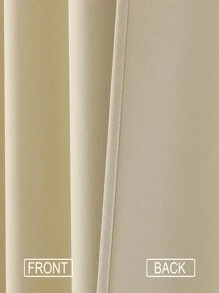 Estelar Textiler 素色單片極簡滌綸臥室和客廳遮光窗簾 - 米色 - 查看 4