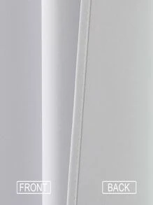 Estelar Textiler Rèm đơn màu trắng, Rèm đơn Polyester tối giản cho phòng ngủ và phòng khách - trắng - Xem 3